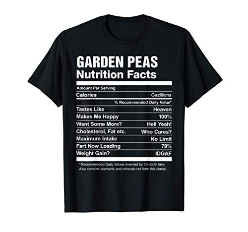 Garden Peas Nutrition Facts Funny T-Shirt