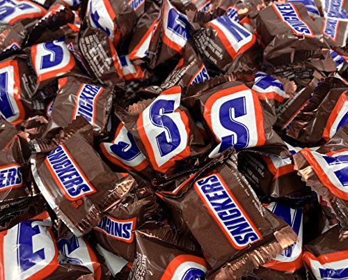 Sunny Island Snickers Mini Bite Size Milk Chocolate Candy Bar Brown Wrap Bulk - 2 Pound Bag Sunny Island Snickers Mini Bite Size Milk Chocolate Candy Bar Brown Wrap Bulk - 2 Pound Bag