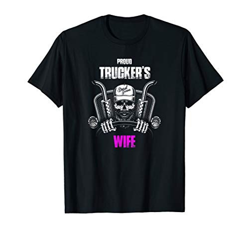 Proud Truckers Wife - Patriotic Truck Driver American Flag T-Shirt Proud Truckers Wife - Patriotic Truck Driver American Flag T-Shirt