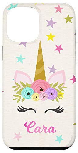 iPhone 12 Pro Max Cara Unicorn Personalized Gift Name for Girls Case