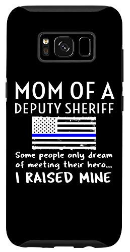 Galaxy S8 Proud Mom Of A Deputy Sheriff Mother US Thin Blue Line Flag Case