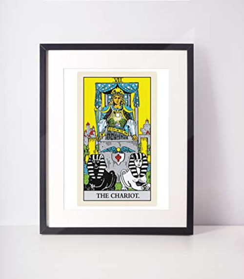 The Chariot Traditional Tarot Print Tarot Card Art Major Arcana Tarot Wall Hanging Rider Waite Tarot