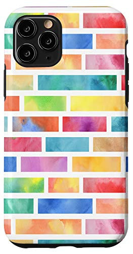 iPhone 11 Pro Case - watercolor lines geometric abstract pattern phone Case