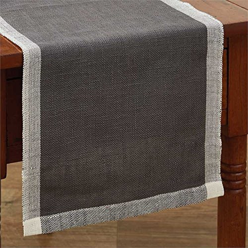 Park Designs Table Runner 54"L (Parker - Charcoal)