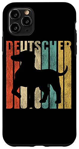 iPhone 11 Pro Max Deutscher Retro 1970s Dog German Shorthaired Pointer Case