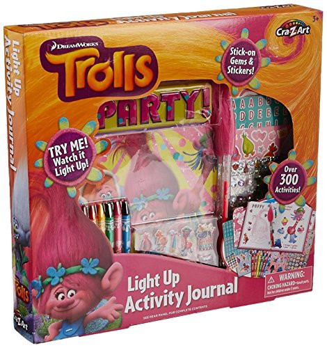 Cra-Z-Art Trolls Light Up Activity Sticker Book