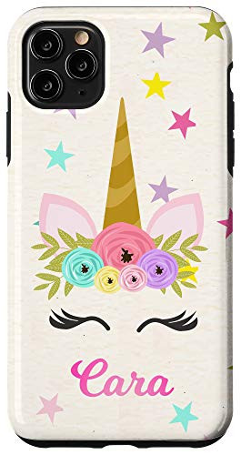 iPhone 11 Pro Max Cara Unicorn Personalized Gift Name for Girls Case
