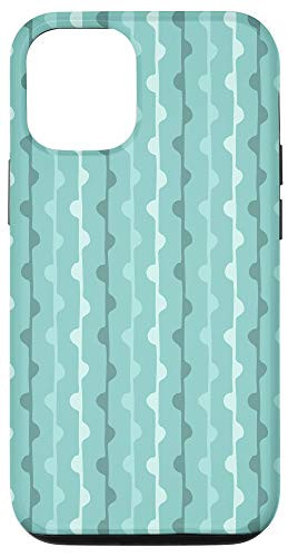 iPhone 12 12 Pro Case - semi circled lines geometric abstract pattern phone Case