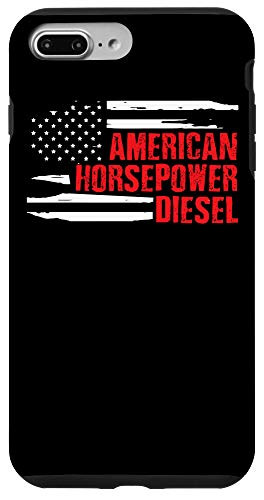 iPhone 7 Plus 8 Plus American Diesel Flag Gifts Truck Trucker Driver Gift Ideas Case
