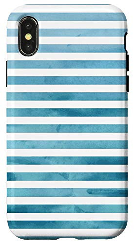 iPhone X XS Case - watercolor lines geometric abstract pattern phone Case