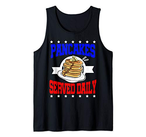 Football Player Offensive Lineman O Line Gift Funny Pancakes Tank Top