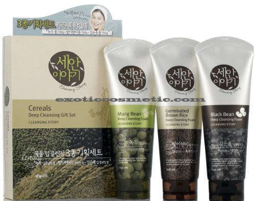 Cleansing Story Natural Facial Deep Cleansing Foam Cereal 3 Item Set Cleansing Story Natural Facial Deep Cleansing Foam Cereal 3 Item Set