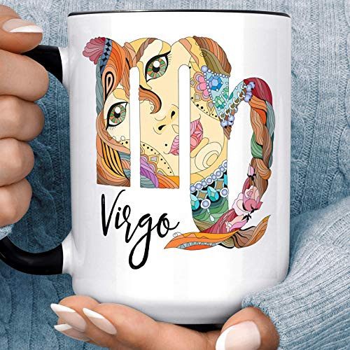 Virgo Colorful Zodiac Sign Coffee Mug Illustrated Horoscope Ceramic Cup Microwave Dishwasher Safe Virgo Colorful Zodiac Sign Coffee Mug Illustrated Horoscope Ceramic Cup Microwave Dishwasher Safe