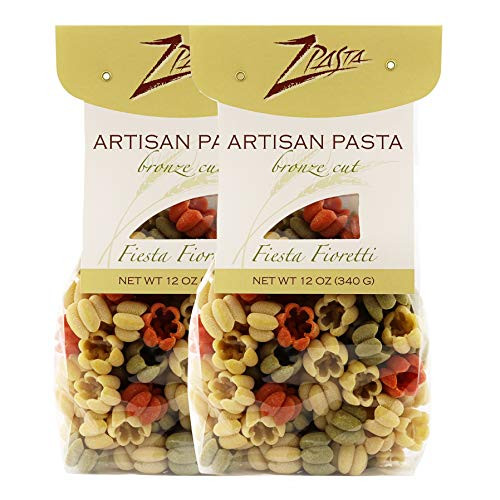 ZPasta Fiesta Fioretti - Bronze Cut Artisan Pasta 12 oz  2 Pack