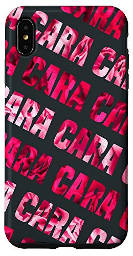 iPhone XS Max Custom Cara Phone Cover Pink Red Gray Personalized Case
