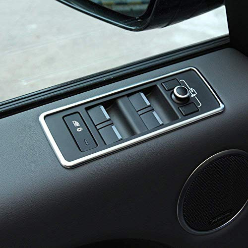 ABS Chrome Window Lift Button Frame Trim Accessories for Land Rover Range Rover Sport RR Sport 2014-2017