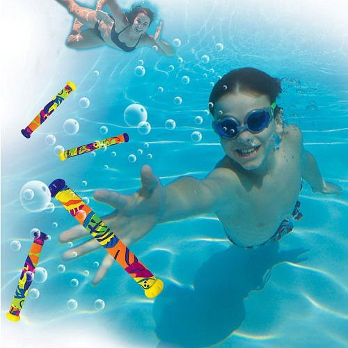 Sizzlin Cool Dive N Grab Dive Sticks - 5-Pack  Colors Styles Vary