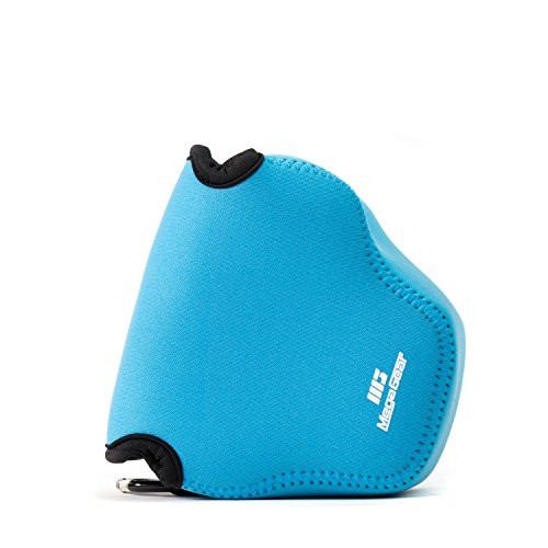 MegaGear ''Ultra Light'' Neoprene Camera Case Bag with Carabiner for Canon PowerShot SX540 HS, SX530 HS, Canon PowerShot SX420 IS, SX410 IS Digital Cameras (Blue)