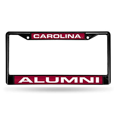NCAA Rico Industries Laser Cut Inlaid Standard Chrome License Plate Frame South Carolina Fighting Gamecocks - Alumni 6 x 12.25-inches NCAA Rico Industries Laser Cut Inlaid Standard Chrome License Plate Frame South Carolina Fighting Gamecocks - Alumni 6 x 12.25-inches