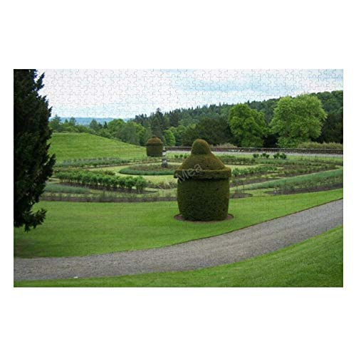 300 Piece Wooden Jigsaw Puzzle Medieval Castles Gardens Large Puzzle Game for Adults and Teenagers