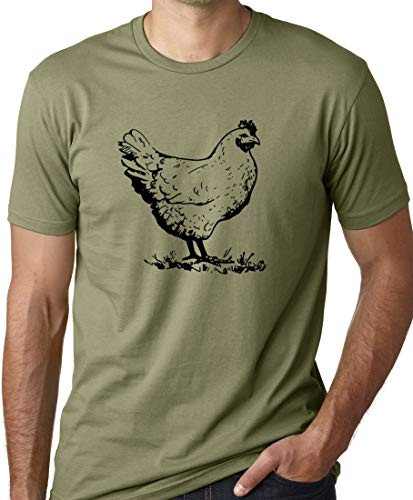 Think Out Loud Apparel Chicken Funny T-Shirt T-Shirt Olive XL
