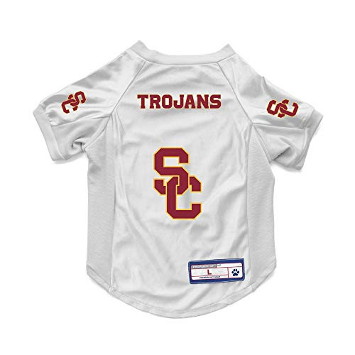 Littlearth NCAA USC Trojans Pet Stretch Jersey Team Color Large
