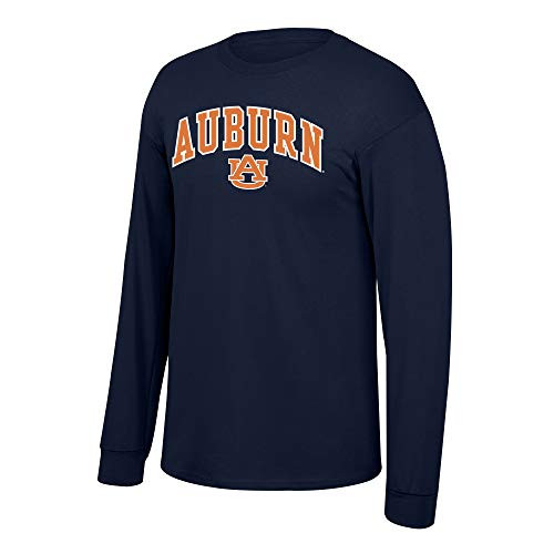 Elite Fan Shop Auburn Tigers Mens Team Color Arch Long Sleeve Tee Large