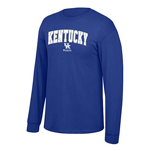Elite Fan Shop Kentucky Wildcats Mens Team Color Arch Long Sleeve Tee X-Large