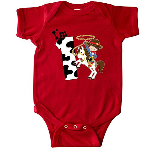 inktastic - Im One-Cowboy Riding Horse Infant Creeper 18 Months Red 2c9e5