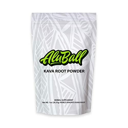 AluBall Kava Root Powder  1oz  - Official Kava of The AluBall Kava Maker - Natural Stress and Anxiety Relief - Relax Body and Improve Sleep - Noble Vanuatu Kava