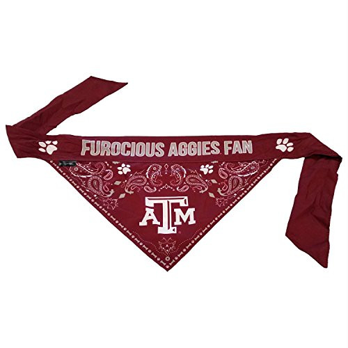 Texas A and M Aggies Pet Reversible Paisley Bandana - Medium