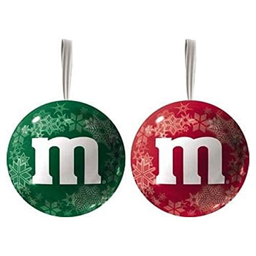 M and Ms Holiday Milk Chocolate Candy in Ornament Tin 0.93 oz M and Ms Holiday Milk Chocolate Candy in Ornament Tin 0.93 oz