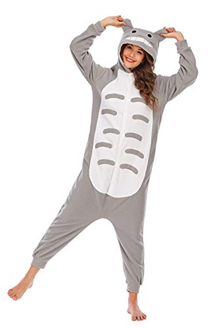 Adult Cosplay Costumes Animal Pajamas onesie pajamas homewear Grey XL