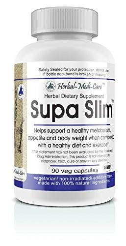 Herbal-Medi-Care Whole Food Supa Slim  Metabolism  Vegetarian Capsules  90-Count