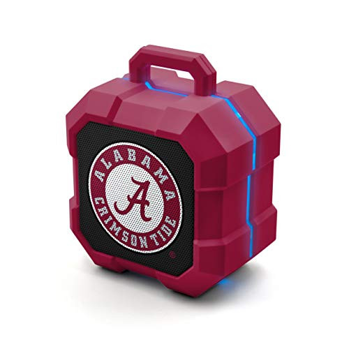 NCAA Alabama Crimson Tide Shockbox LED Wireless Bluetooth Speaker Team Color
