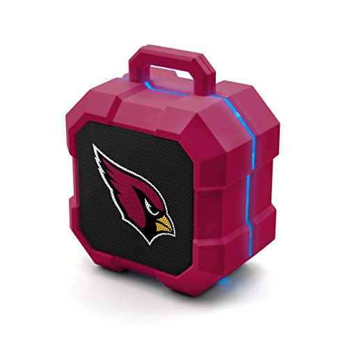 NFL Arizona Cardinals Shockbox LED Wireless Bluetooth Speaker Team Color