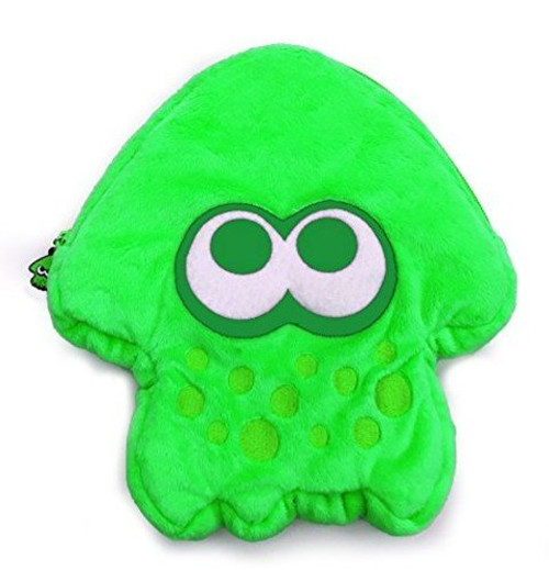 HORI Splatoon 2 Squid Plush Pouch (Neon Green) Officially Licensed - Nintendo Switch HORI Splatoon 2 Squid Plush Pouch (Neon Green) Officially Licensed - Nintendo Switch