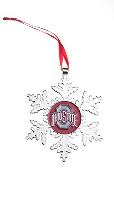 Ohio State Buckeyes NCAA Snowflake Christmas Ornament Ohio State Buckeyes NCAA Snowflake Christmas Ornament