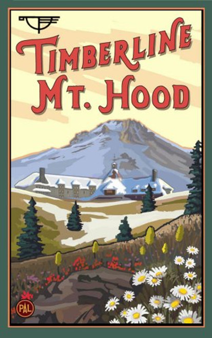 Northwest Art Mall 11" x 17" Poster Timberline Lodge in the Spring by Paul A. Lanquist