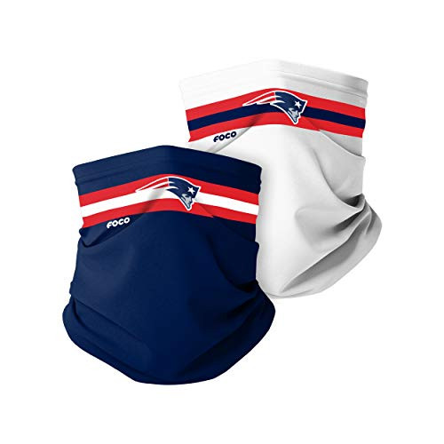 FOCO New England Patriots NFL Stitched 2 Pack Gaiter Scarf FOCO New England Patriots NFL Stitched 2 Pack Gaiter Scarf