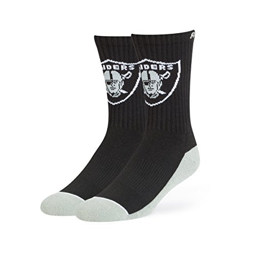 OTS NFL Oakland Raiders Mens Anthem Sport Sock Team Color Large OTS NFL Oakland Raiders Mens Anthem Sport Sock Team Color Large