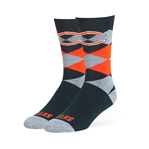OTS NFL Chicago Bears Mens Blaine Dress Sock Team Color Large OTS NFL Chicago Bears Mens Blaine Dress Sock Team Color Large