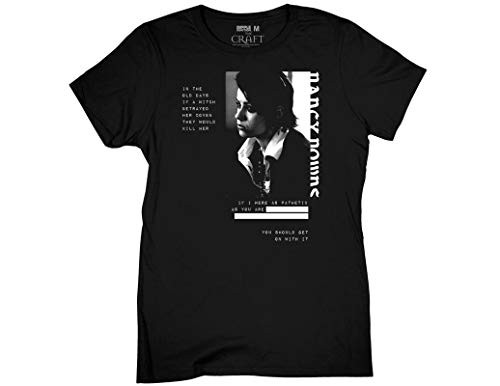 Ripple Junction The Craft Womens Nancy Downs with Quotes Light Weight 100 percent Cotton Crew T-Shirt XL Black