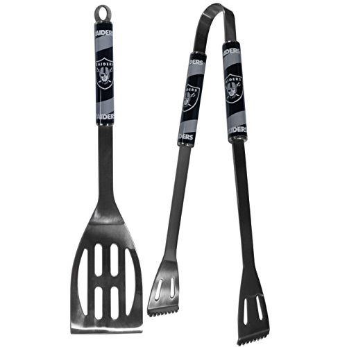 NFL Oakland Raiders Steel BBQ Tool Set (2 Piece) NFL Oakland Raiders Steel BBQ Tool Set (2 Piece)