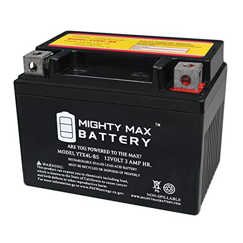 Mighty Max Battery YTX4L-BS Replacement for ATV KASEA Mini Skyhawk 50CC Battery All Years Brand Product