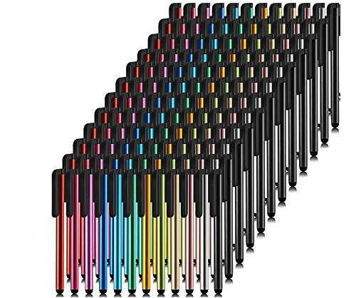 144 Pieces Stylus Pens Universal Touch Screen Pens Capacitive Slim Stylus Pens Compatible with iPad iPhone Most Devices with Capacitive Touch Screen 12 Colors