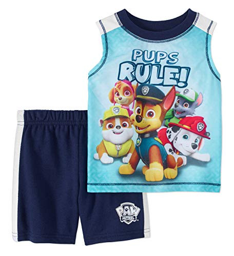 Baby Boys Paw Patrol Pups Rule Tank Top  and  Shorts Set  18 Months