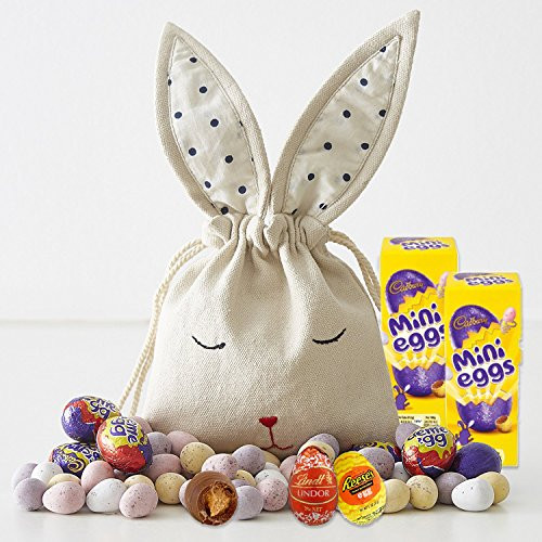 British chocolate Eggs by The Yummy Palette Cadbury Creme Egg Cadbury Mini Eggs Lindt Lindor Egg Reeses Egg in Hand embroidered cute Bunny Bag British chocolate Eggs by The Yummy Palette Cadbury Creme Egg Cadbury Mini Eggs Lindt Lindor Egg Reeses Egg in Hand embroidered cute Bunny Bag