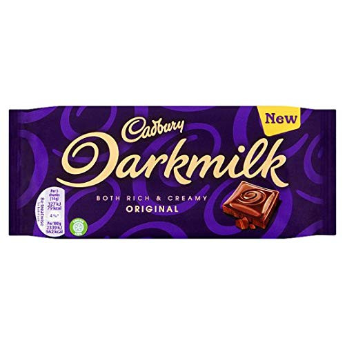 Cadbury Darkmilk Original Chocolate Bar 85g Pack of 4