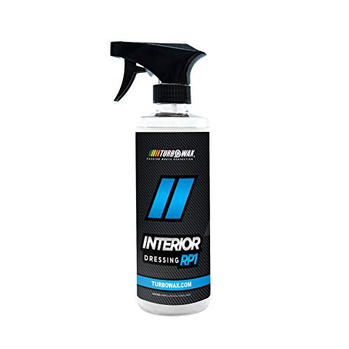 Turbo Wax Interior Dressing Restores and Protects Interior Leather Vinyl and Rubber Blocks UV Rays Non-Greasy Formula 16 oz